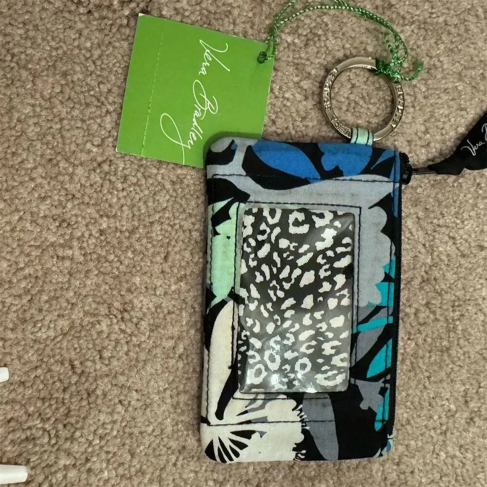 Vera Bradley Women's Camofloral Zip ID Case & Lanyard Holder